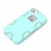 iPhone 5c - 3 Piece Hard Plastic Silicone Hybrid Drop Shock Proof Protective Phone Cover Case - Pink Black